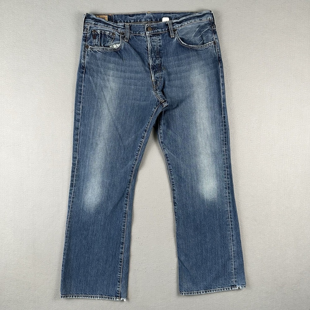 Vintage Abercrombie Fitch Boot Cut Jeans Men's 36x31 Blue Denim Button Fly
